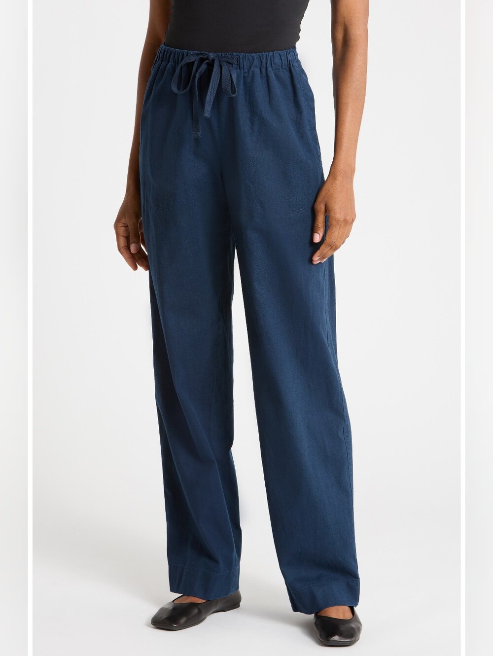 Vince Womens Tie Front Pull On Casual Pants